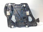Rear door window regulator with motor