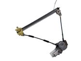 Rear door window regulator with motor