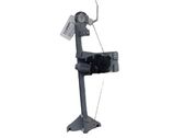Rear door window regulator with motor