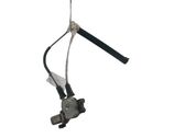 Rear door window regulator with motor