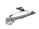 Rear door window regulator with motor