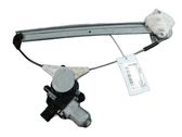 Rear door window regulator with motor