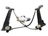Rear door window regulator with motor
