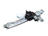 Rear door window regulator with motor