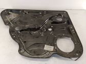 Rear window lifting mechanism without motor