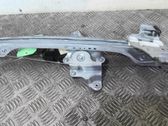 Rear door window regulator with motor