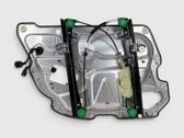 Rear door window regulator with motor