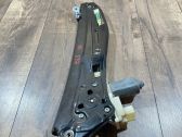 Rear door window regulator with motor