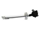 Rear door window regulator with motor