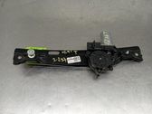 Rear window lifting mechanism without motor