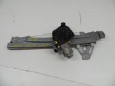 Rear window lifting mechanism without motor