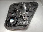 Rear window lifting mechanism without motor