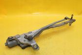 Front wiper linkage and motor