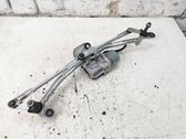 Front wiper linkage and motor