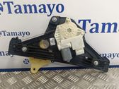 Rear window lifting mechanism without motor