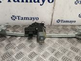 Rear door window regulator with motor