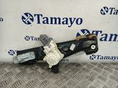 Rear door window regulator with motor