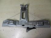 Rear door window regulator with motor