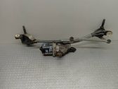 Front wiper linkage and motor