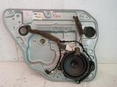 Rear door window regulator with motor