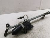 Front wiper linkage and motor