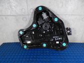 Rear door window regulator with motor