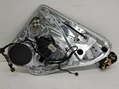 Rear door window regulator with motor