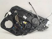 Rear door window regulator with motor