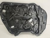Rear door window regulator with motor