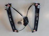 Rear door window regulator with motor