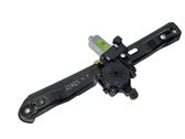 Rear door window regulator with motor