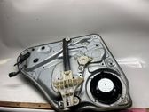 Rear door window regulator with motor