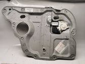 Rear door window regulator with motor
