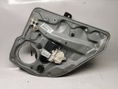 Rear door window regulator with motor