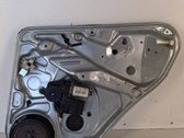 Rear door window regulator with motor
