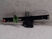 Rear door window regulator with motor