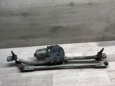 Front wiper linkage and motor