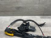 Rear door window regulator with motor