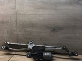 Tringlerie et moteur d'essuie-glace avant