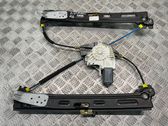 Rear door window regulator with motor