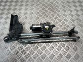 Front wiper linkage and motor