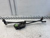 Front wiper linkage and motor