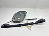 Rear door window regulator with motor
