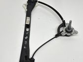 Rear window lifting mechanism without motor
