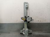 Rear door window regulator with motor