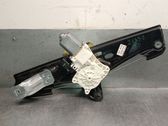 Rear door window regulator with motor