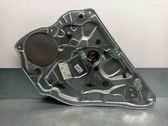 Rear door window regulator with motor