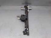 Rear door window regulator with motor