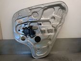Rear door window regulator with motor