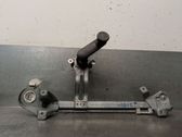Rear door window regulator with motor